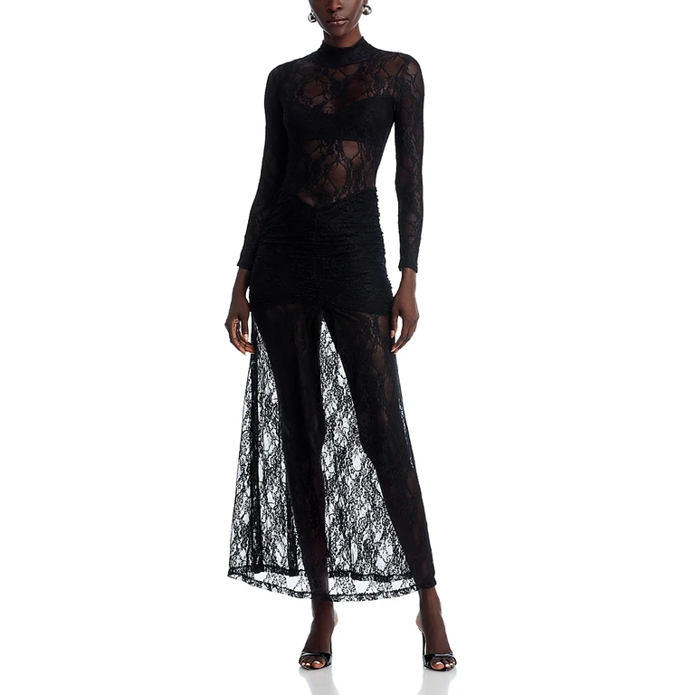 Nightcap Drop Waist Lace Maxi Dress