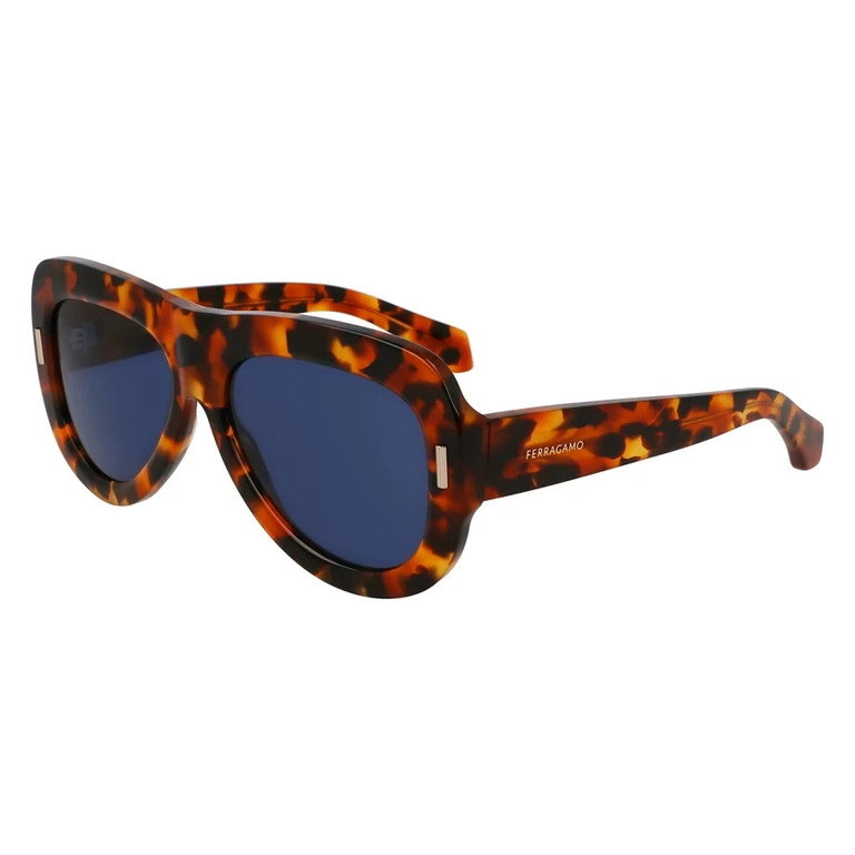 Ferragamo Blue Oval Ladies Sunglasses SF2029SE 240 57