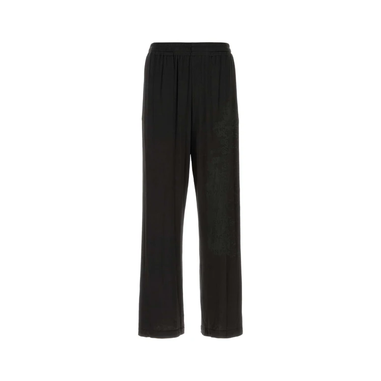 Diesel Black Stretch Acetate P-Jester Pant 9xx Exterior: Elastane Pantaloni - Men