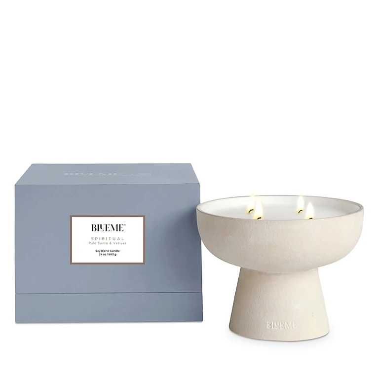 Blueme Spiritual Palo Santo & Vetiver Soy Blend Candle 24 oz.