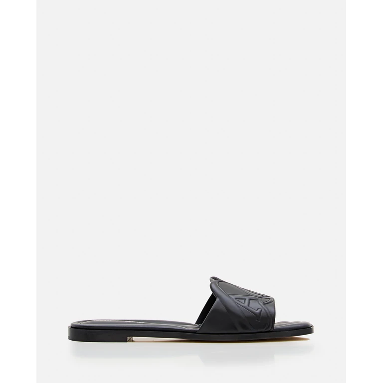 MCQUEEN Heeled Sandal Woman color Black (780714WIEAD1000)