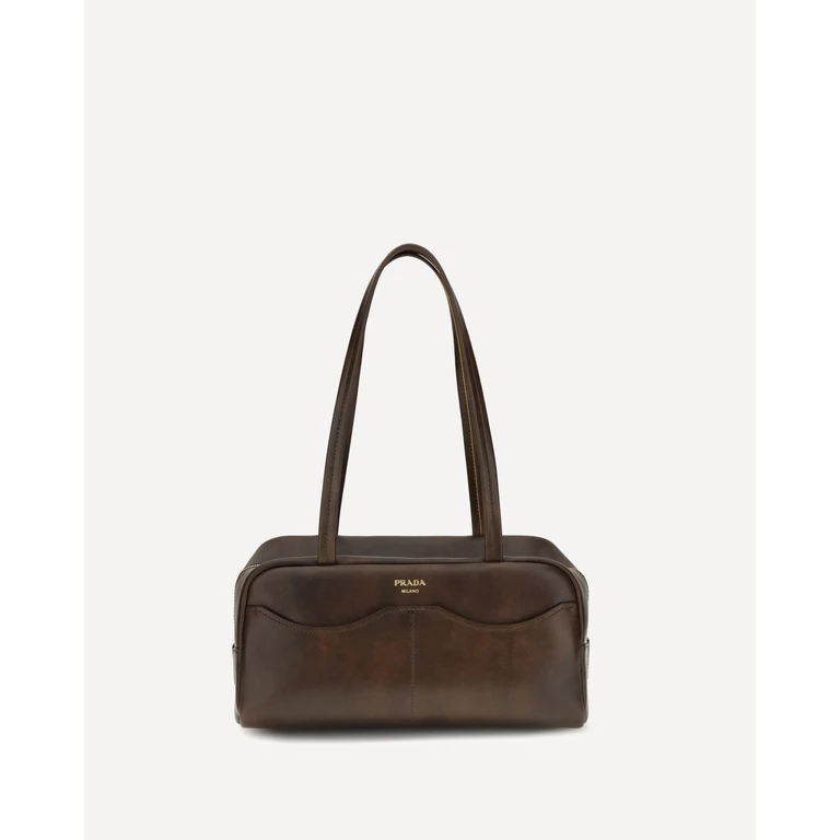 PRADA Leather Shoulder Bag Female UNI