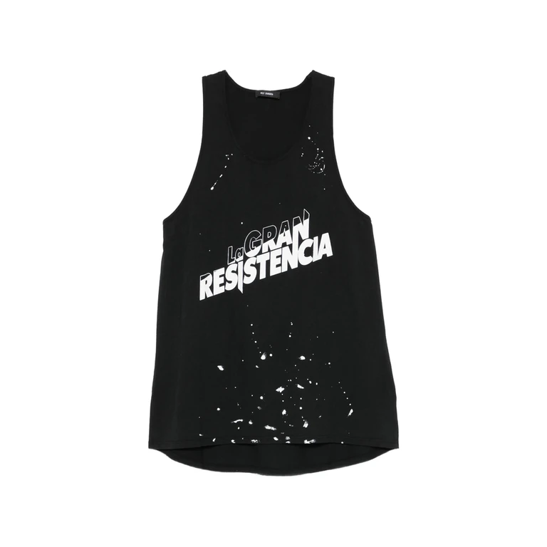 Logo-print Paint-splatter Vest