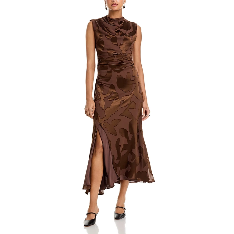 Simkhai Burke Draped Midi Dress