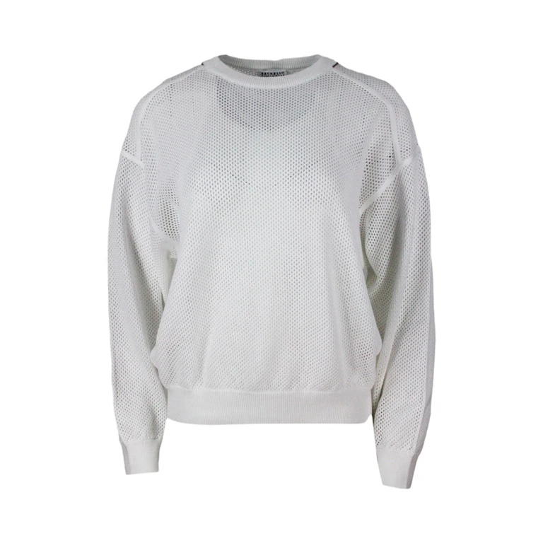 Jersey de Cuello Redondo Brunello Cucinelli - Blanco