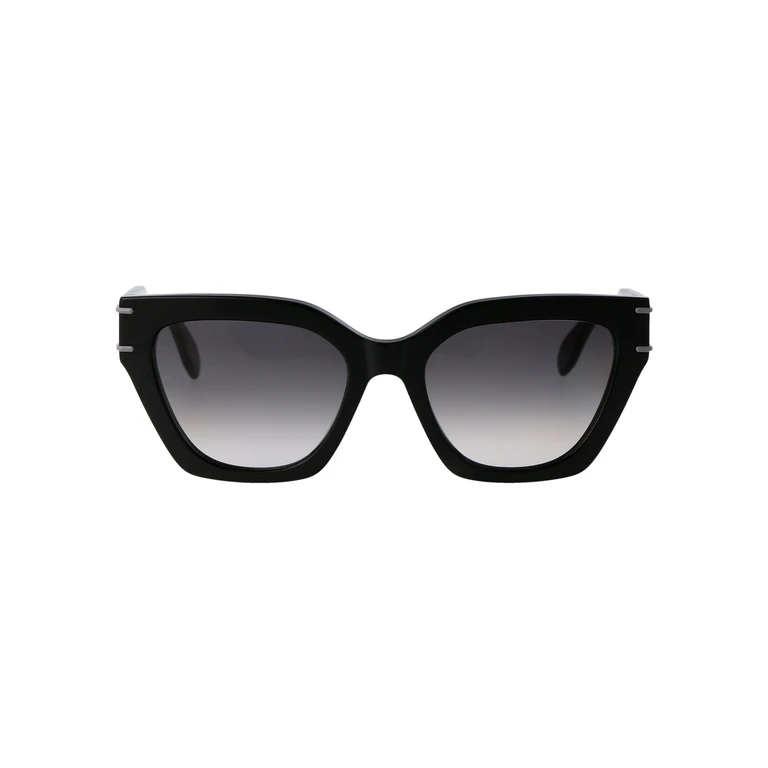 Alexander McQueen Am0398s 001 Black Grey Acetate Sunglasses - Women