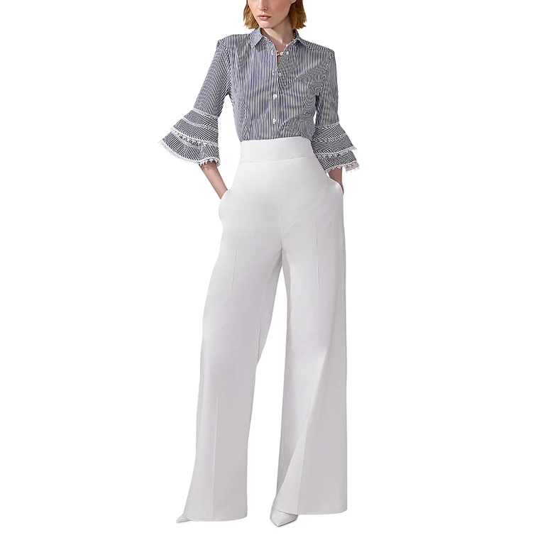 Carolina Herrera Tiered Ruffled Sleeve Blouse
