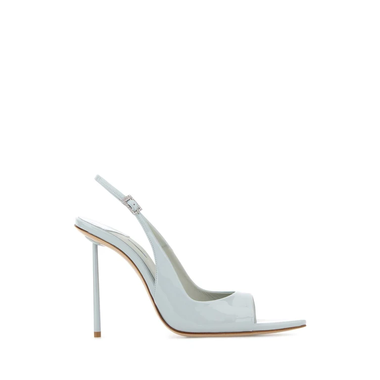 Le Silla Pastel Light Blue Leather Bella Sandals Azzurro Sandali - Women