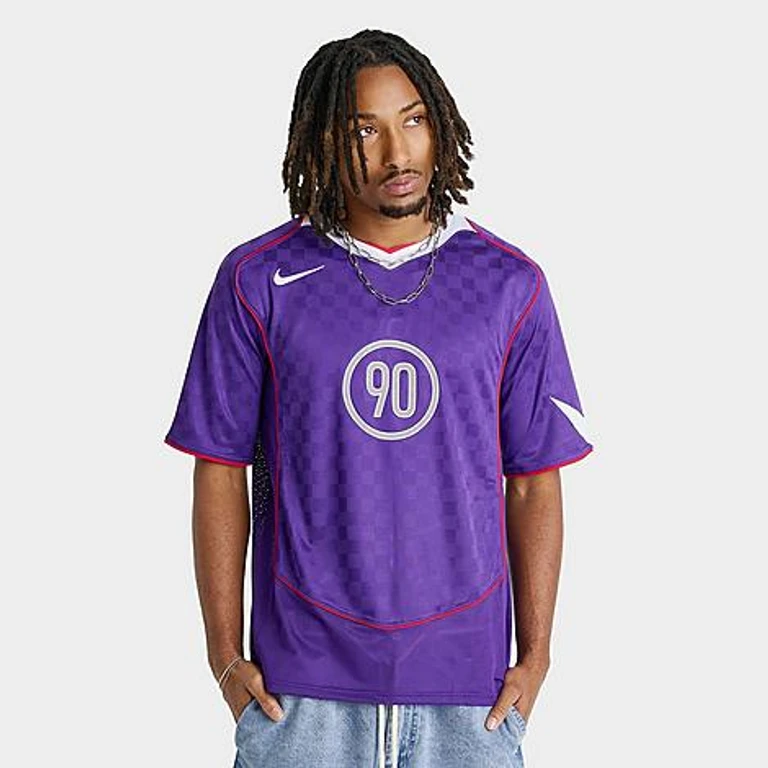 Nike Camisa de futebol Total 90 Dri-FIT Masculina em White/Italy Blue/Sport Red