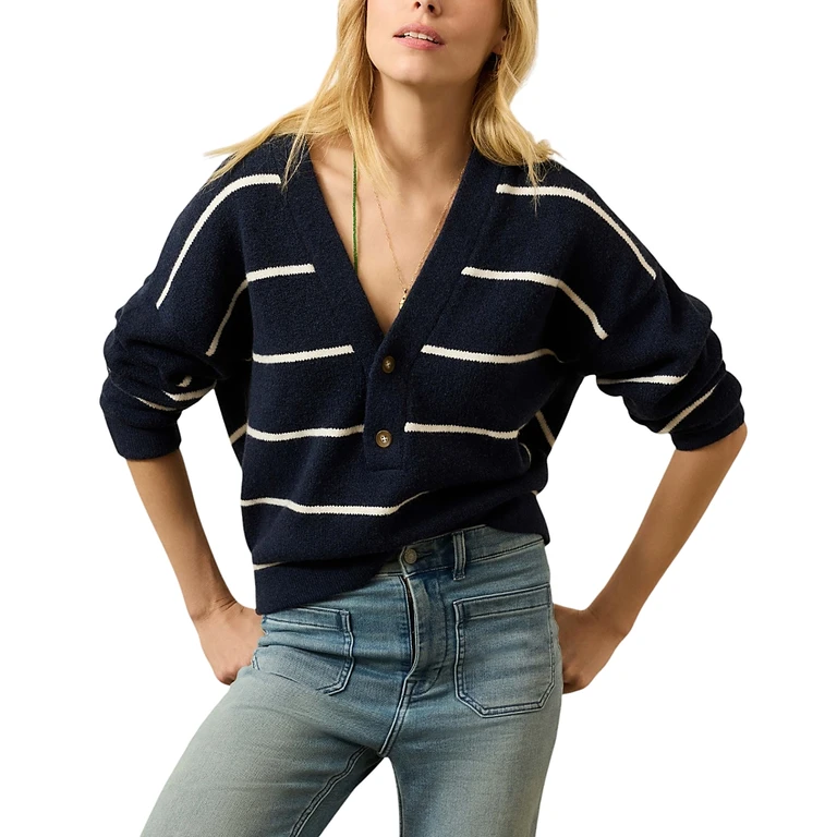 Faherty Jackson V Neck Popover Sweater