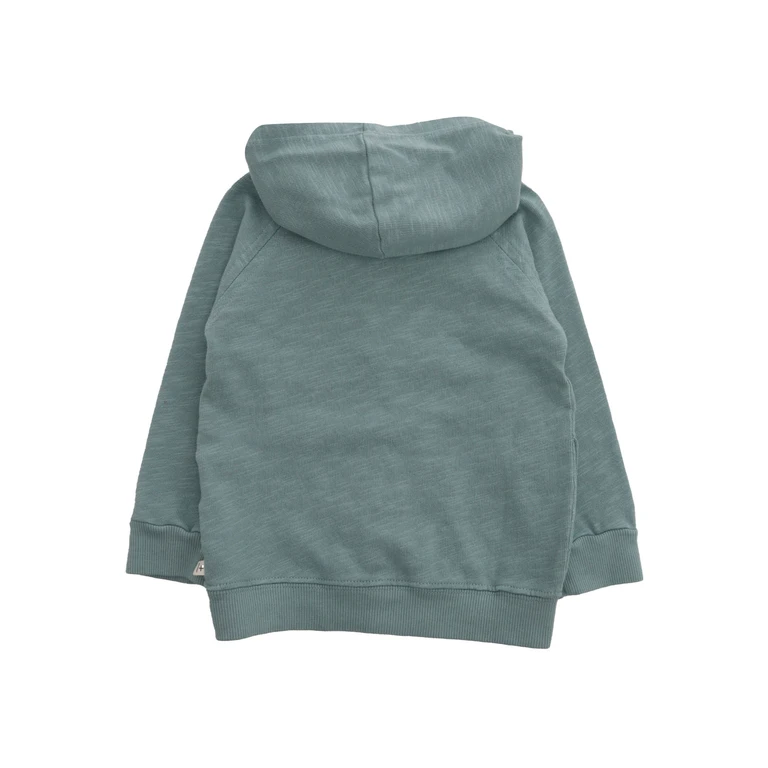 One More In The Family Olive green sweatshirt Grey Cotton Hoodie