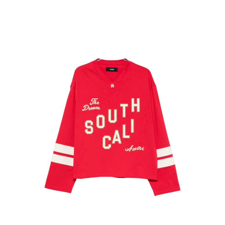 Amiri Graphic-print V-neck Sweater