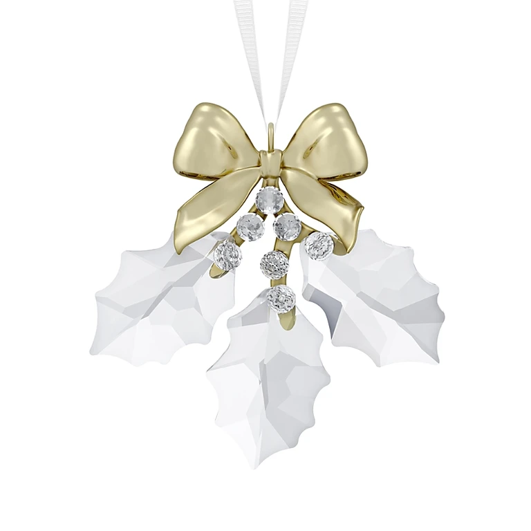 Swarovski Holiday Magic Holly Leaves Ornament