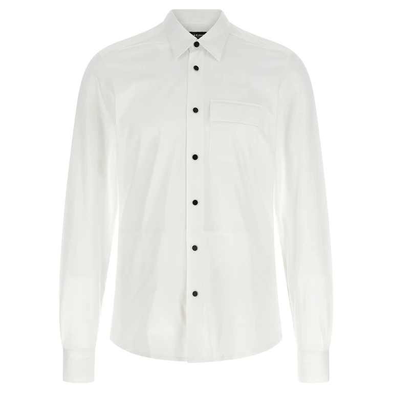 White Cotton Blouse - Men