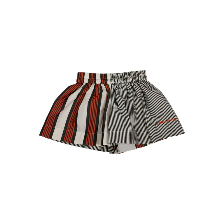 Burberry Shorts Grigio - Rosso Beige 100co