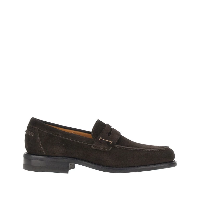 LOAKE '356' suede leather penny loafers Man 6