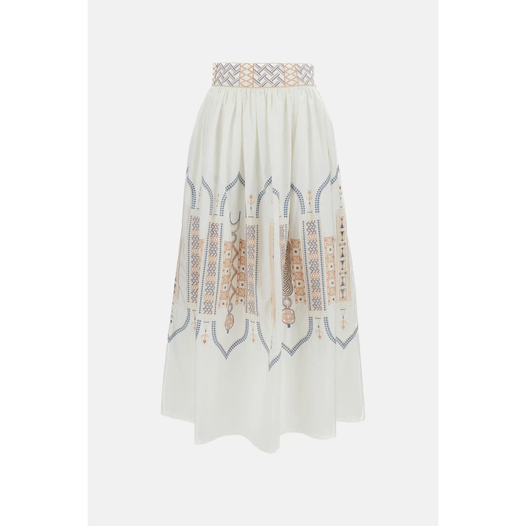 Emporio Sirenuse Skirts Bianco Co Pl - Women