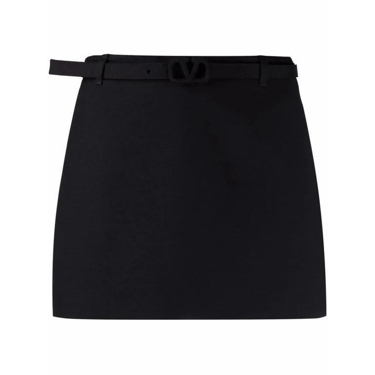 Valentino Garavani High-Waisted Belted Skirt