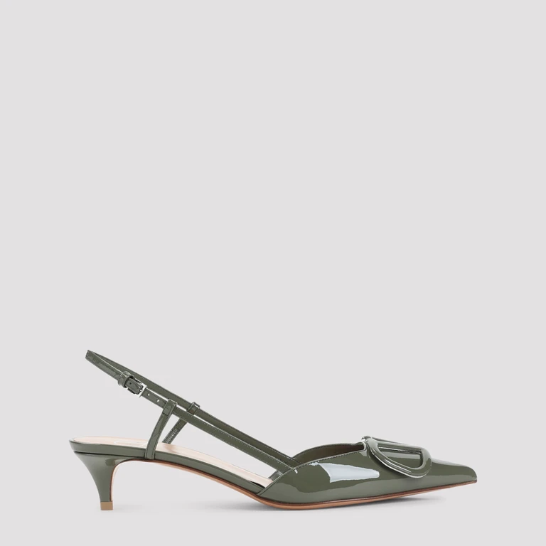 Valentino Garavani Sling Back Nude & Neutrals Calf Leather Shoe - Women