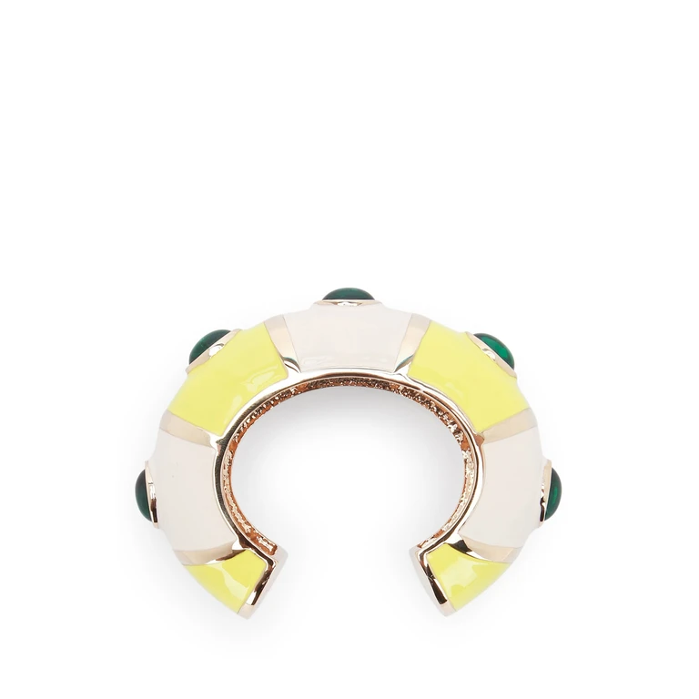 Jacquemus Le Bracelet Rayures Offwhiteyellow Orecchini - Women