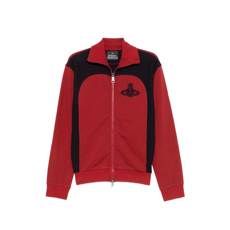 Vivienne Westwood Alien Orb-embroidered Panelled Sweatshirt