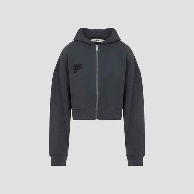 PANGAIA - Pangaia Cropped Zip Up Hoodie