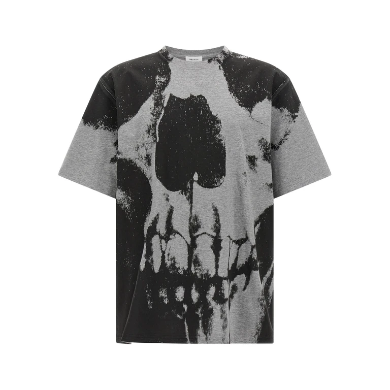 Gray Cotton T-Shirt - Men