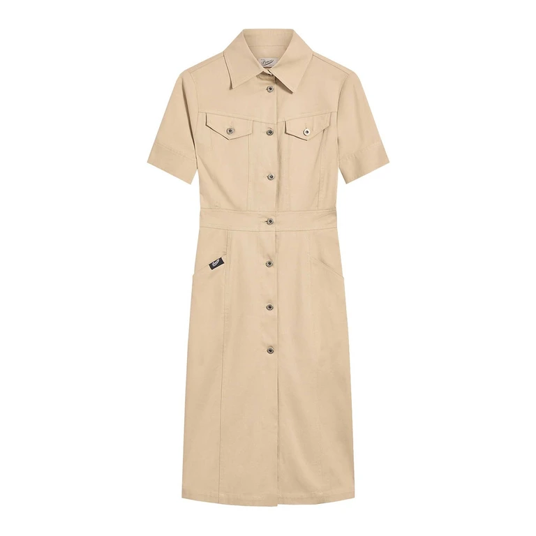 Pence Robe Au Genou - Beige