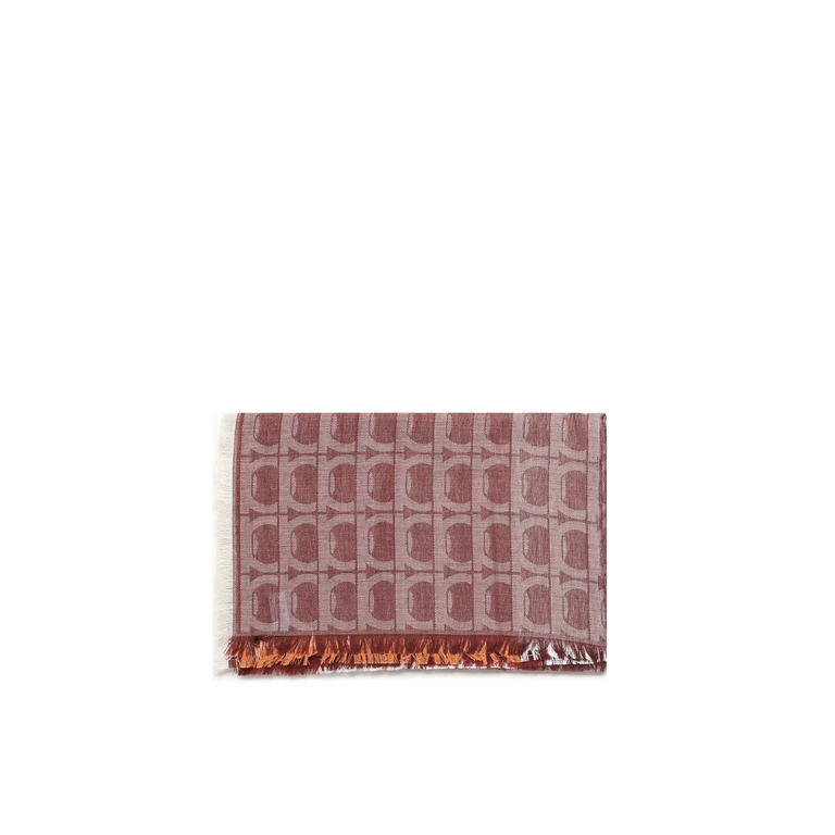 Ferragamo Gancini Monogram Jacquard Stole