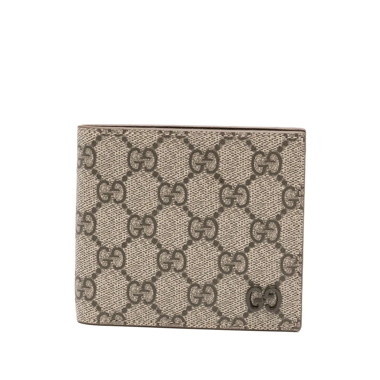 Gucci GG Supreme-canvas Leather Wallet