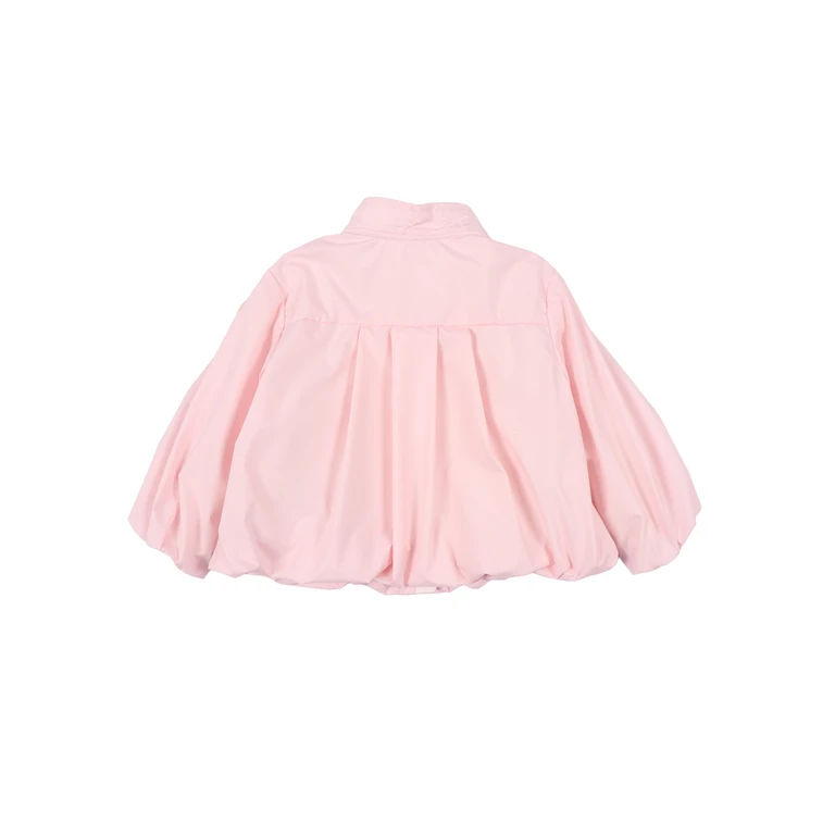 Moncler Baby LUCE JACKET Pink Polyester Lining Cotton Short Puffer