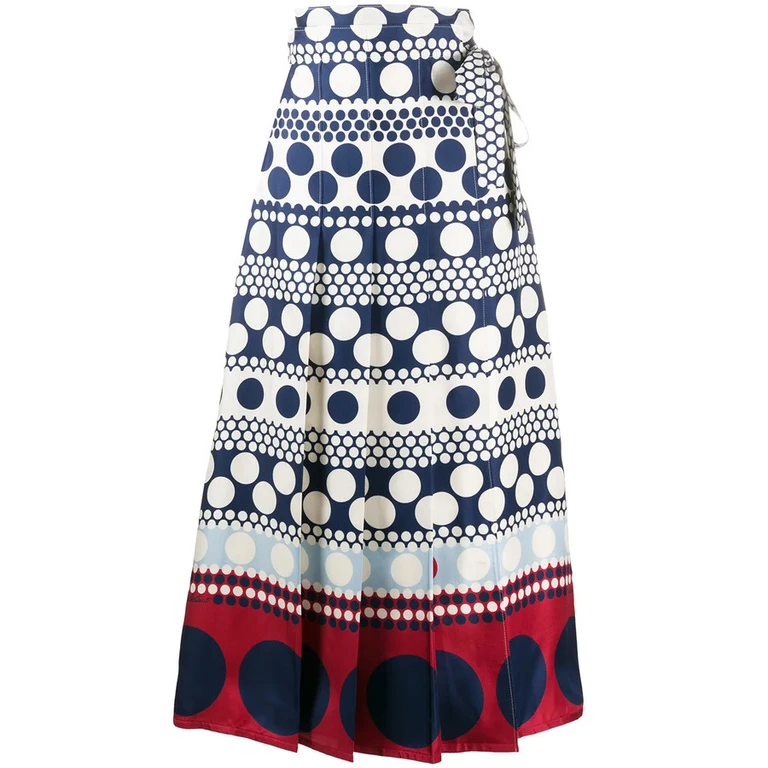 Valentino Garavani Stripe And Dot Skirt