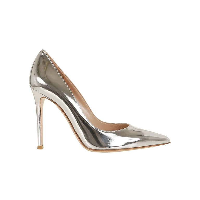 Gianvito Rossi Gianvito 105 Metal Metallic Cuoio; Calzature - Women
