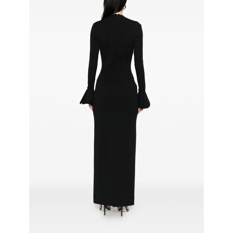 Solace London Dresses Nero Outer: polyester - Women