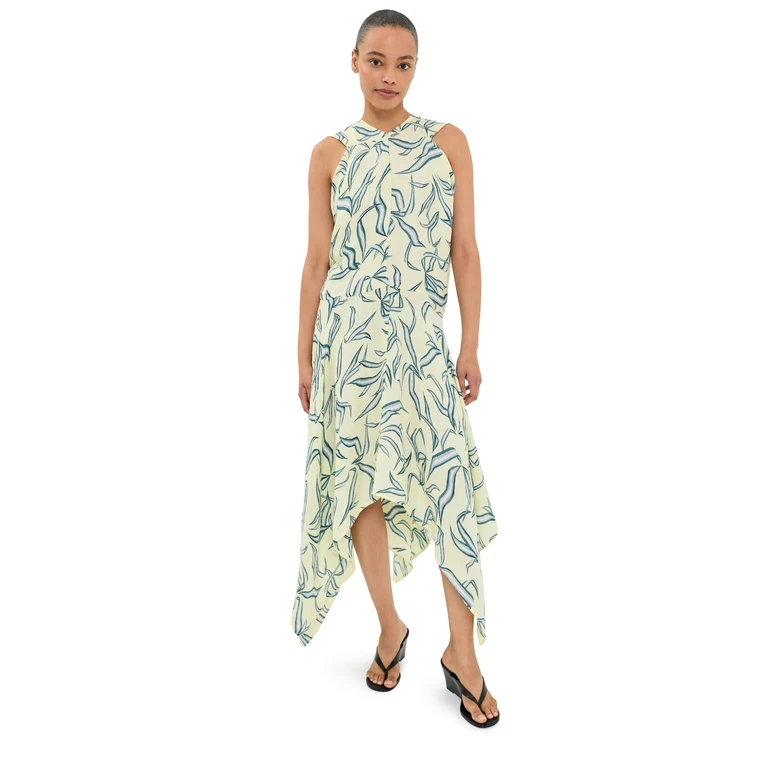 Proenza Schouler Sybella Dress Yellow Multi 2