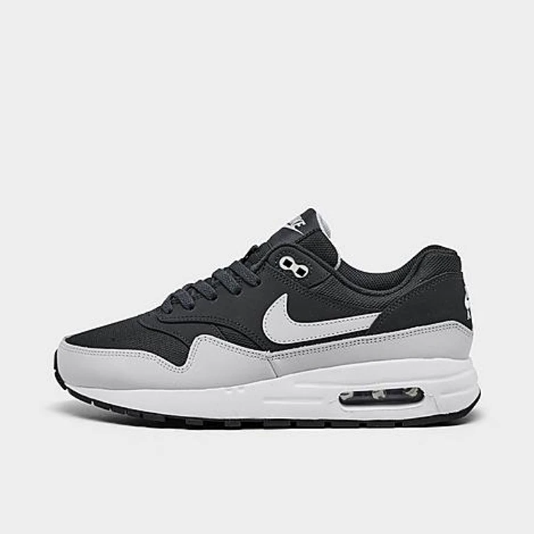 Nike Big Kids Air Max 1 Casual Shoes in Off Noir/White/Black Size: 1.0