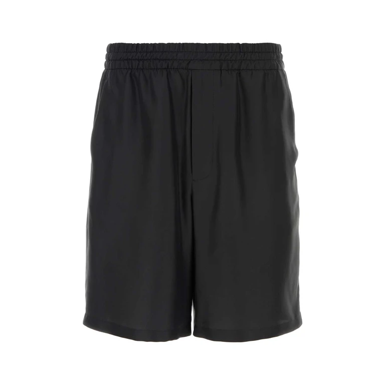 Prada Black Twill Bermuda Shorts