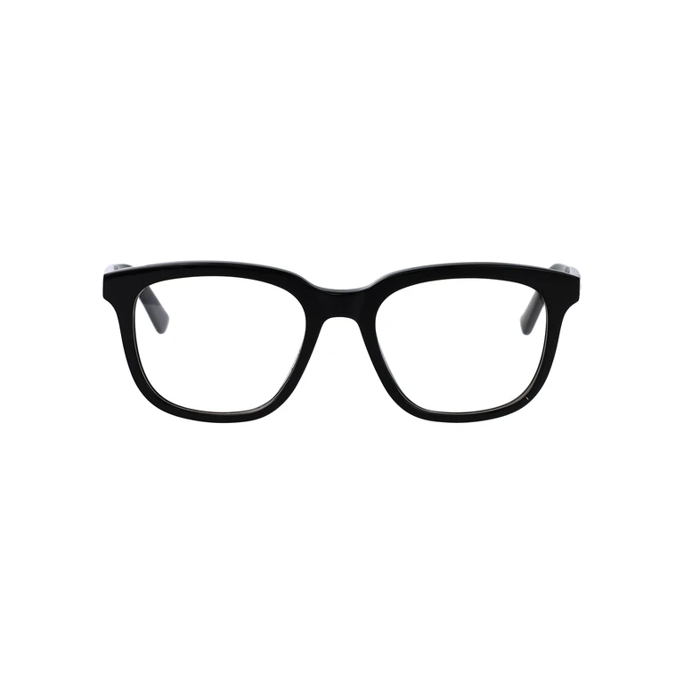 Alexander McQueen Am0539o Black-black-transparent Recycled Acetate Optical - Women