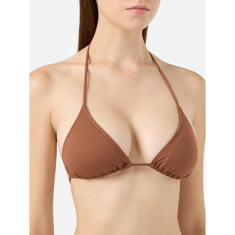 Mc2 Saint Barth Leah Brown Triangle Top Swimsuit - Women
