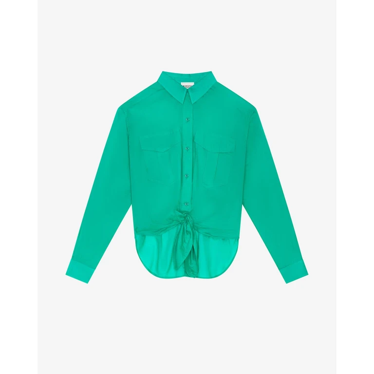 Chemise Nath - Femme - Vert Émeraude - Taille34 - Marant Étoile