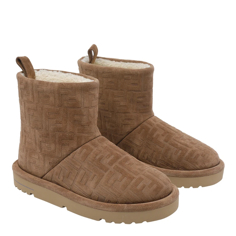 Fendi FF Wildleder-Stiefel