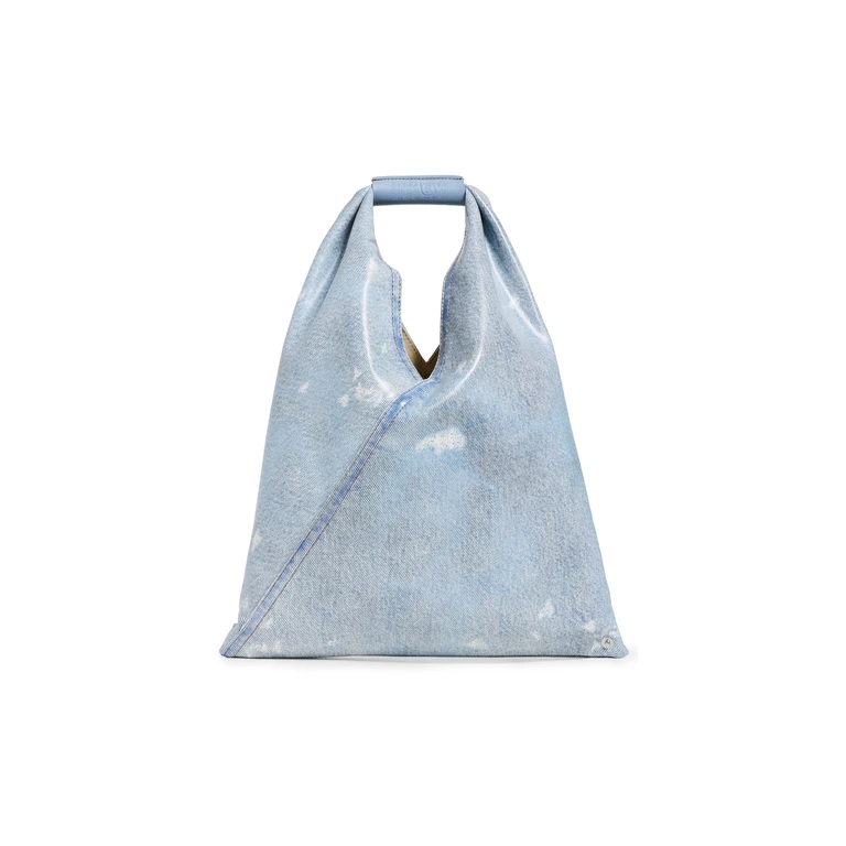 MM6 Maison Margiela Small Japanese Handbag Bleached Denim One Size