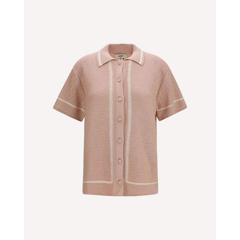 FENDI FF all-over crochet Shirt Female 40