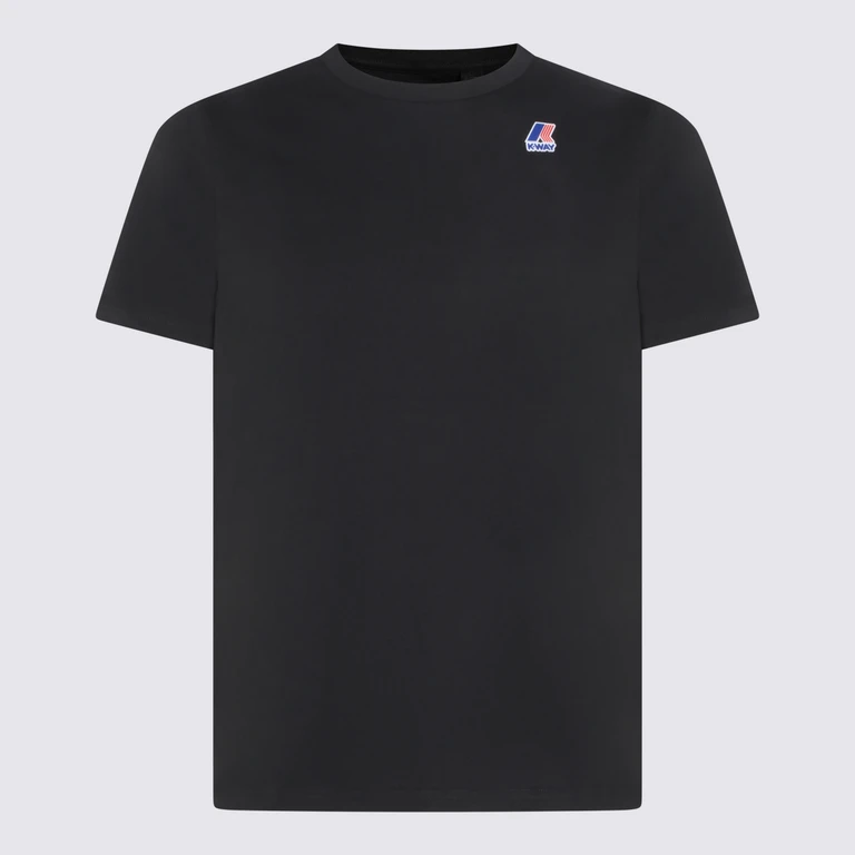 K-Way T-shirts and Polos Black Pure _100 % Co - Men