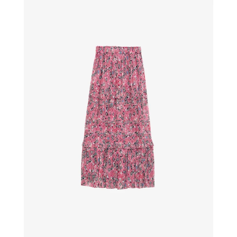 Jupe Diya - Femme - Framboise-noir - Taille34 - Marant Étoile