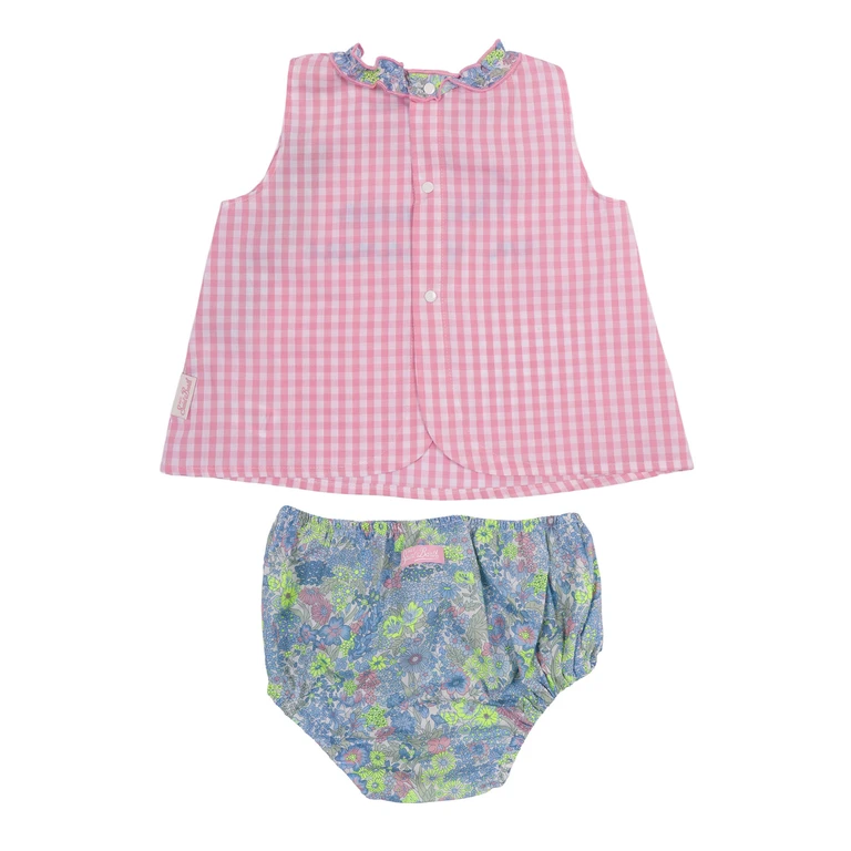 Mc2 Saint Barth Abbie-Cotton Vyc 21 Margaret Annie 31 Emb Pink Set - Kids