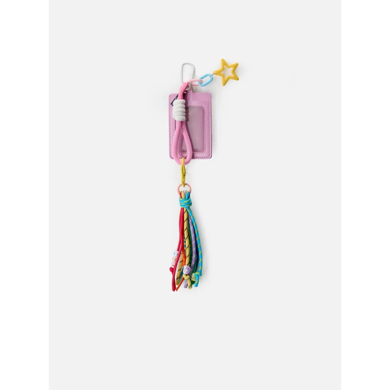 Mc2 Saint Barth Funny Bag Charm With Badge Pink Small Accessories - Unisex