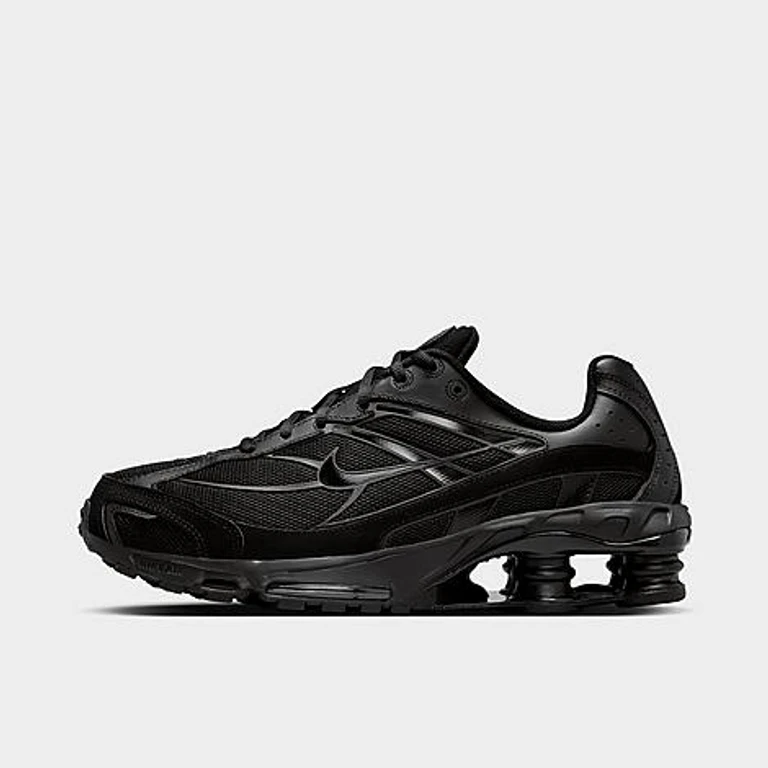 Nike Men's Shox Ride 2 Casual Shoes in Light Bone/Black/Metallic Black Size: 7.5