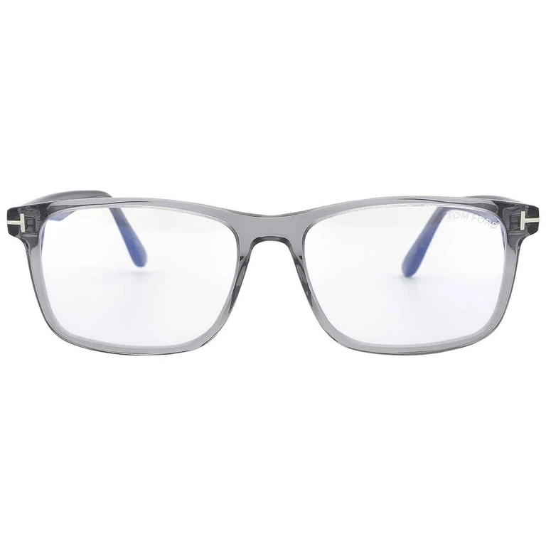 Tom Ford Blue Light Block Rectangular Mens Eyeglasses FT5752-B 020 55