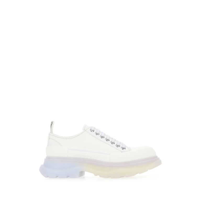 Alexander McQueen Chalk Canvas Tread Slick Sneakers 8892 - Women